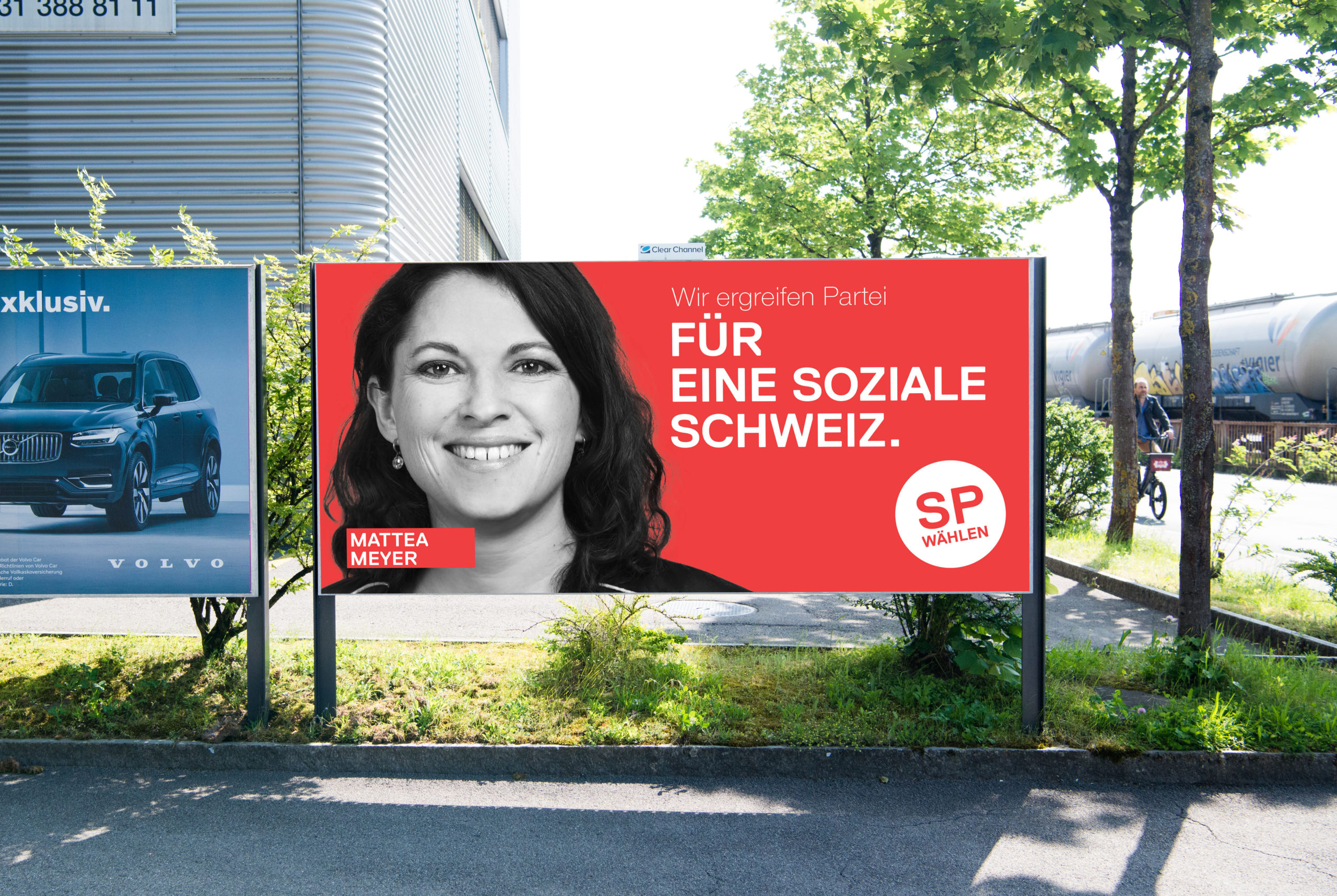 Hintergrundbild wir ergreifen Partei für eine soziale Schweiz